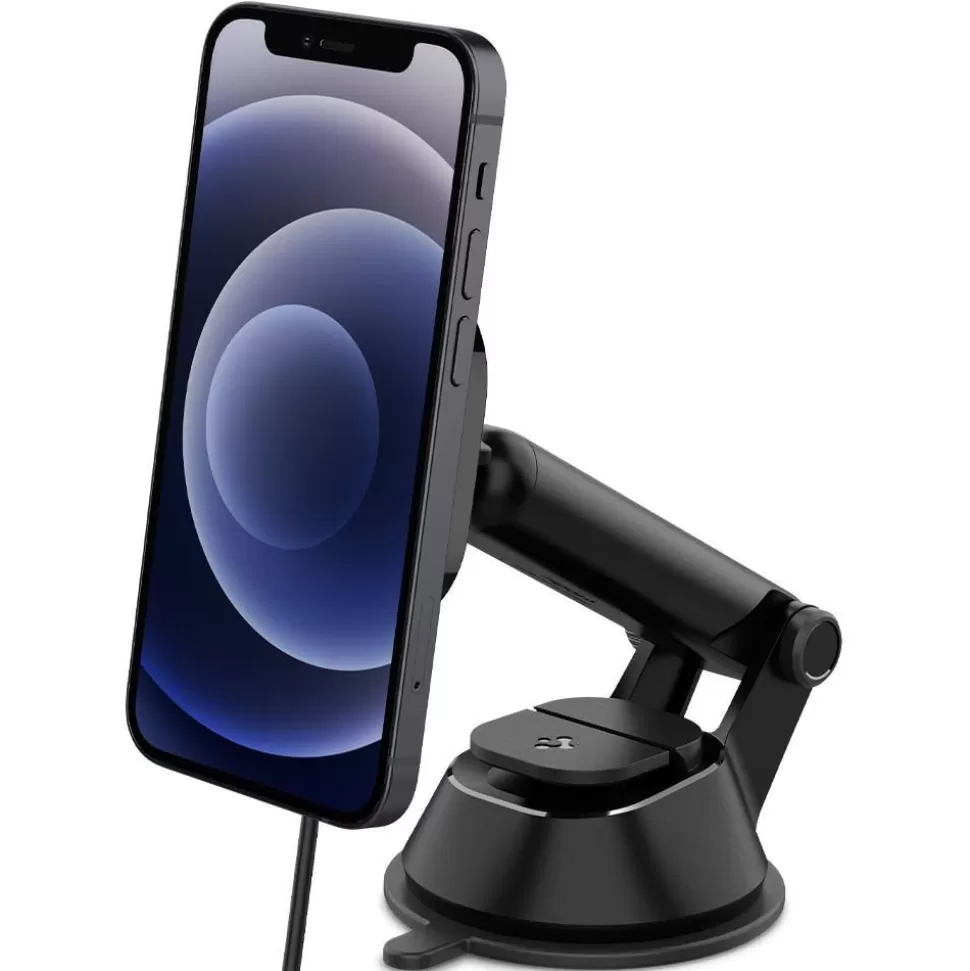 Spigen Iphone 12 Mini | Iphone 12*Its35 W Onetap Magnetic Magsafe Uchwyt Na Deskę Dashboard Charger 7.5 W Black