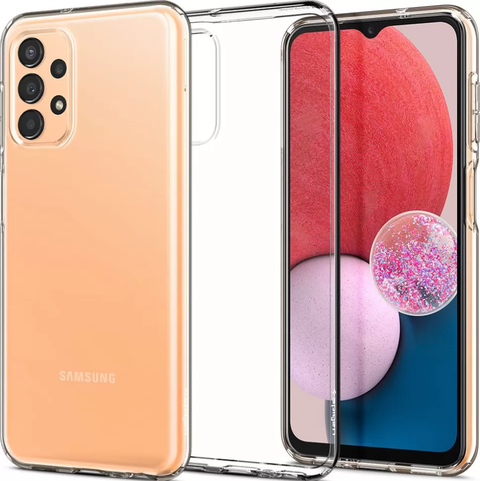 Spigen Galaxy A13*LIQUID CRYSTAL GALAXY A13 4G / LTE ETUI Przezroczyste Clear CASE
