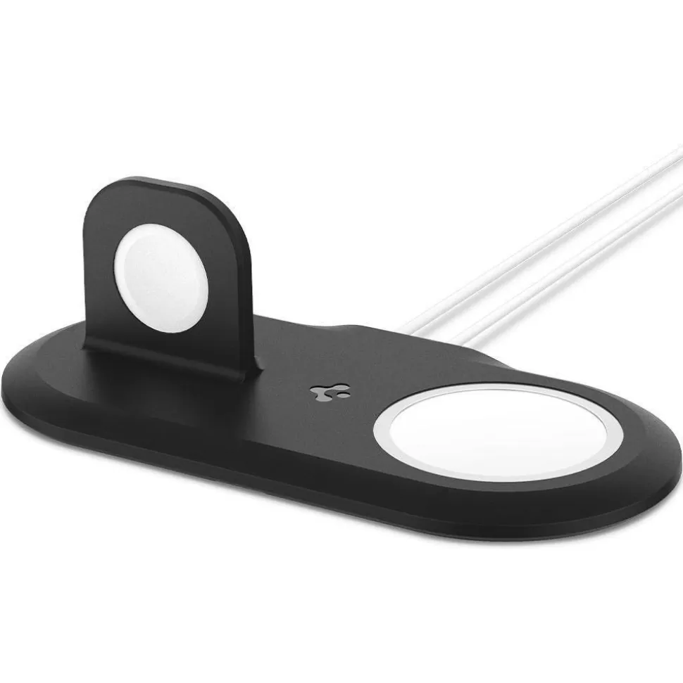 Spigen Iphone 12 | Iphone 12 Pro*MAGFIT DUO APPLE MAGSAFE & APPLE WATCH PODSTAWKA CHARGER STAND BLACK