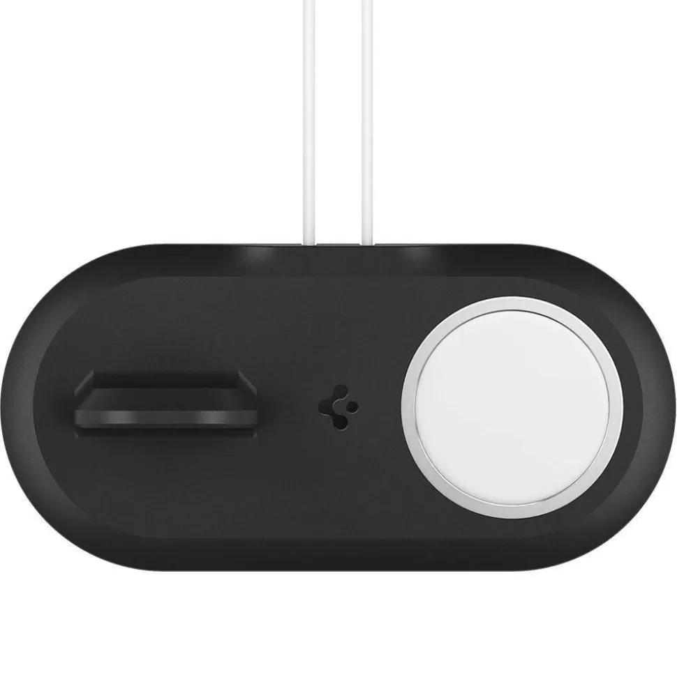 Spigen Iphone 12 | Iphone 12 Pro*MAGFIT DUO APPLE MAGSAFE & APPLE WATCH PODSTAWKA CHARGER STAND BLACK