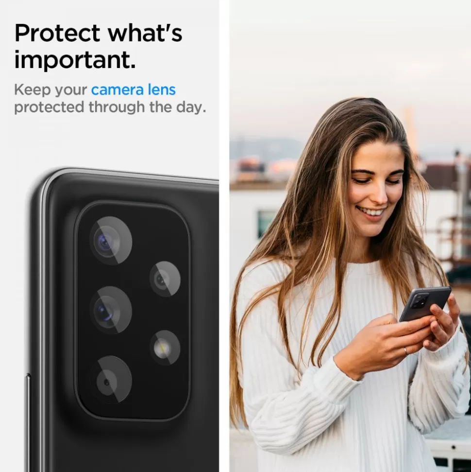Spigen Galaxy A73 | Galaxy A33*OPTIK.TR CAMERA PROTECTOR 2-PACK GALAXY A33 5G / A53 5G / A73 5G OSŁONA APARATU BLACK