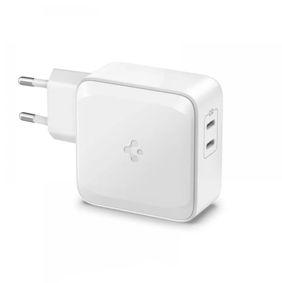 Spigen Ładowarki*PE2007EU POWERARC 2-PORT NETWORK CHARGER ŁADOWARKA PD60W QC3.0 WHITE