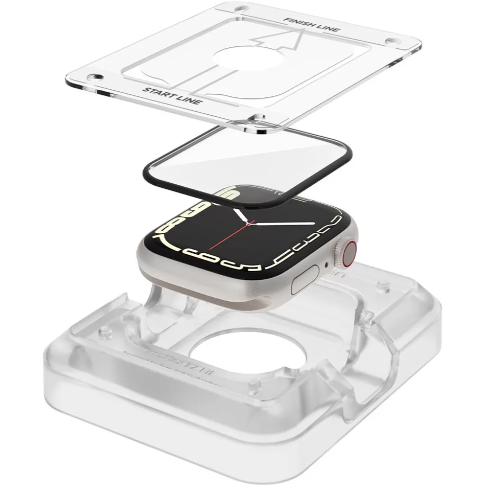 Spigen Apple Watch 7 45Mm | Apple Watch 8 45Mm*PROFLEX ”EZ FIT” 2-PACK APPLE WATCH 7 8 (45 MM) Szkło Hybrydowe