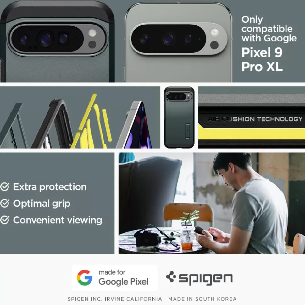 Spigen Pixel 9 Pro Xl*TOUGH ARMOR GOOGLE PIXEL 9 PRO XL ABYSS GREEN Zielony