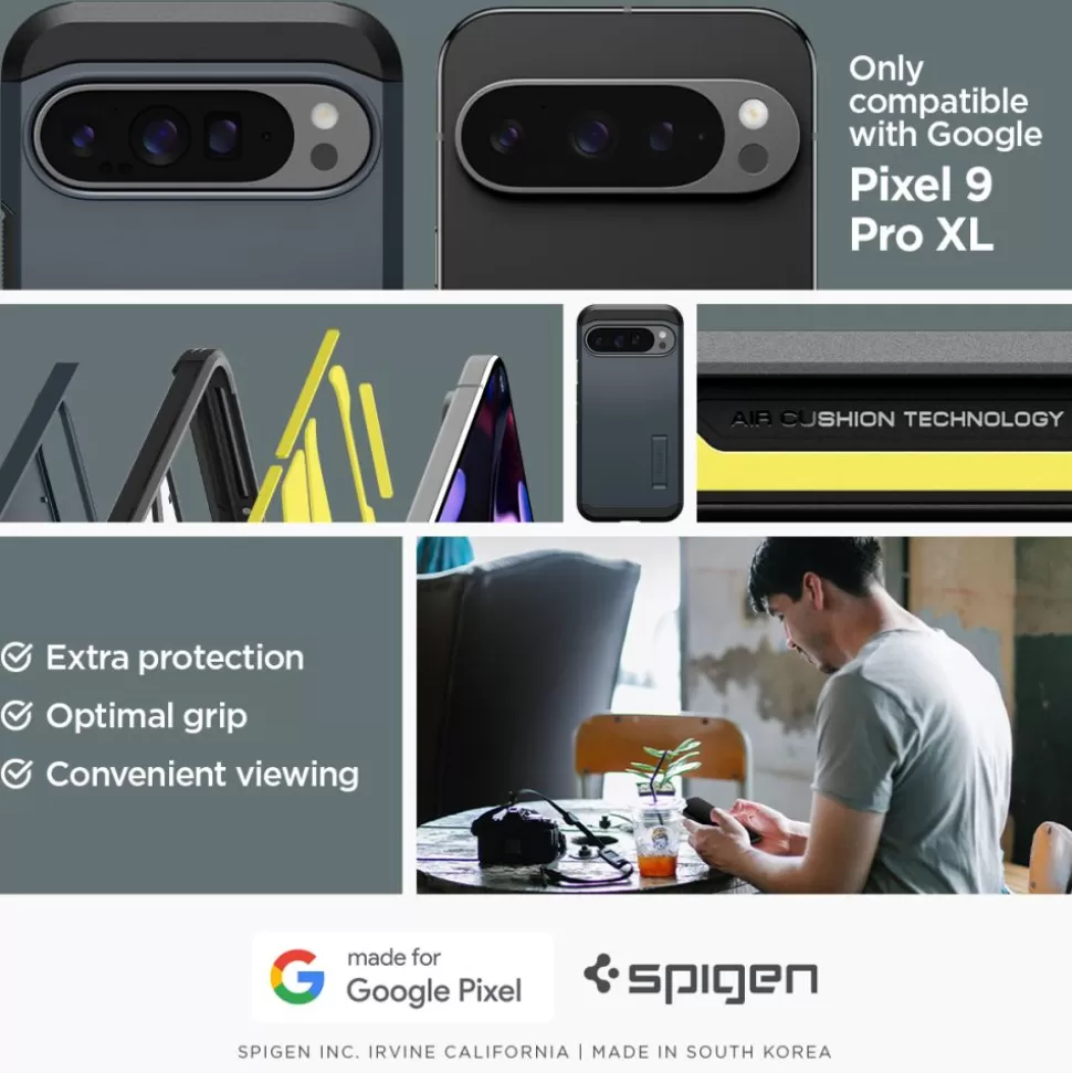 Spigen Pixel 9 Pro Xl*TOUGH ARMOR GOOGLE PIXEL 9 PRO XL METAL SLATE Szary