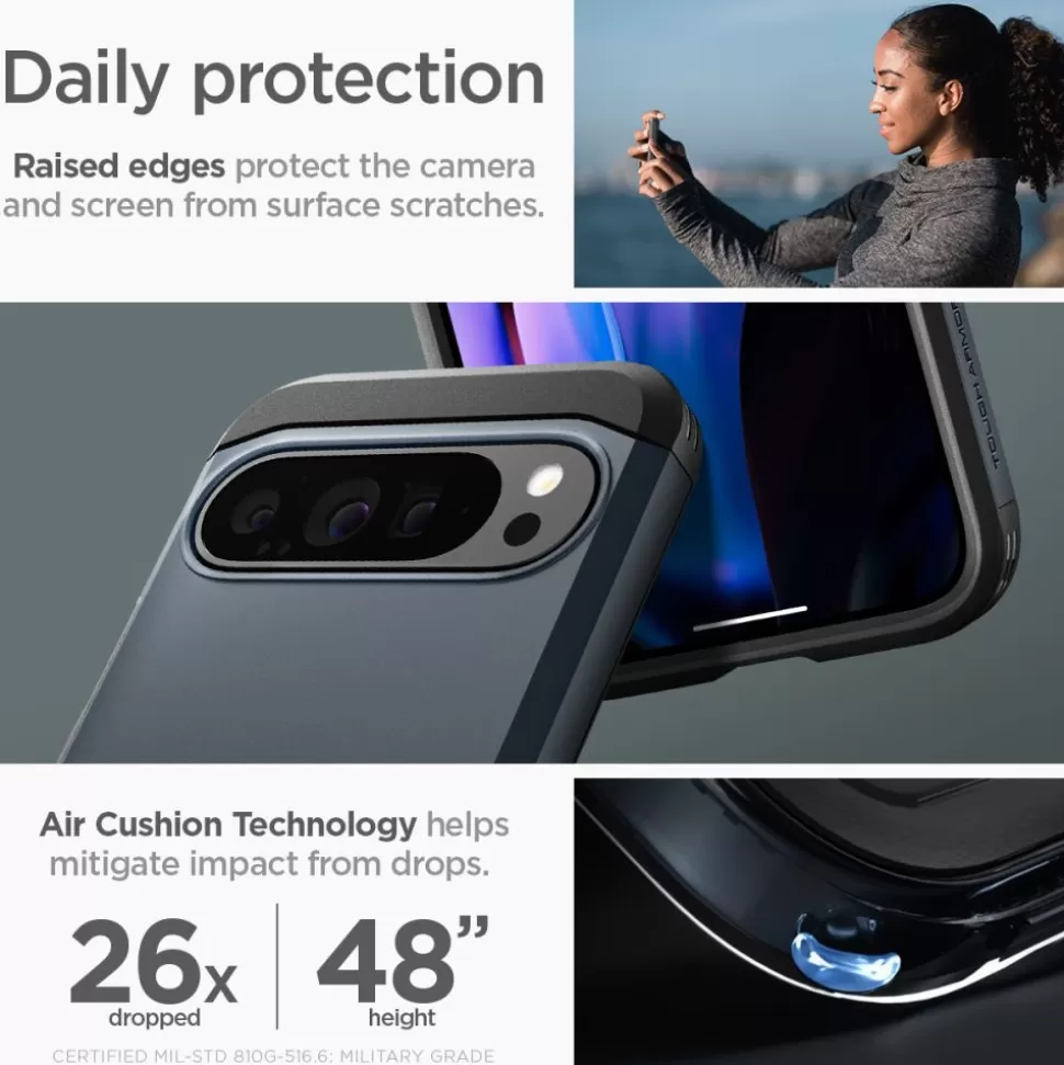 Spigen Pixel 9 Pro Xl*TOUGH ARMOR GOOGLE PIXEL 9 PRO XL METAL SLATE Szary