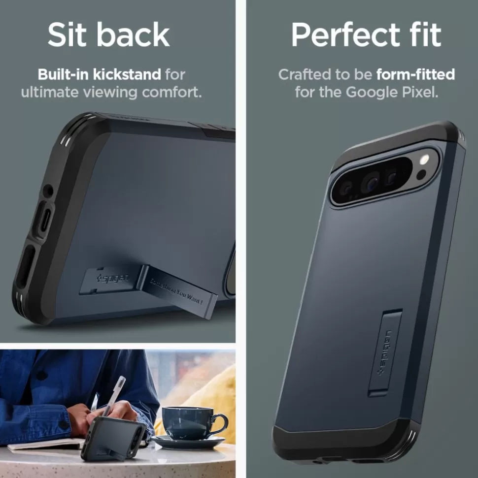 Spigen Pixel 9 Pro Xl*TOUGH ARMOR GOOGLE PIXEL 9 PRO XL METAL SLATE Szary