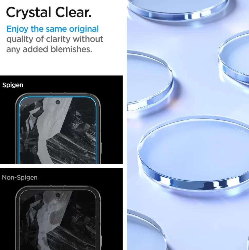 Spigen Pixel 8A*SZKŁO HARTOWANE ALM GLAS.TR 2-PACK GOOGLE PIXEL 8A CLEAR