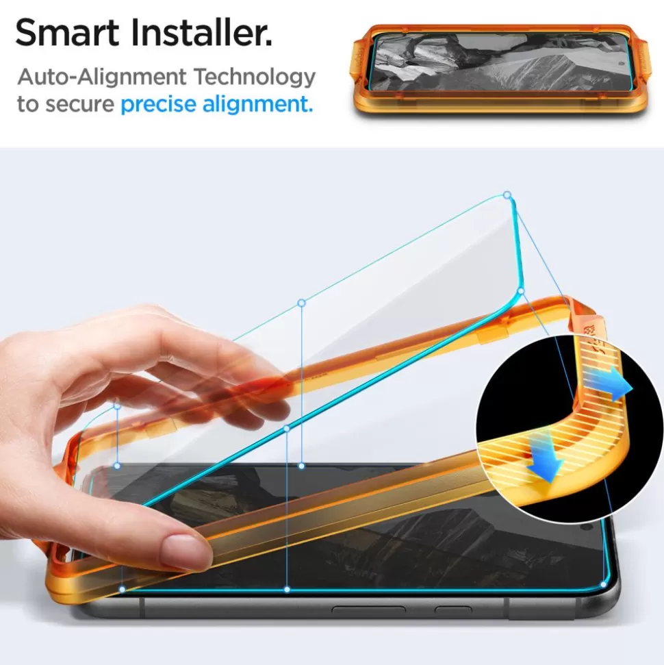 Spigen Pixel 8A*SZKŁO HARTOWANE ALM GLAS.TR 2-PACK GOOGLE PIXEL 8A CLEAR