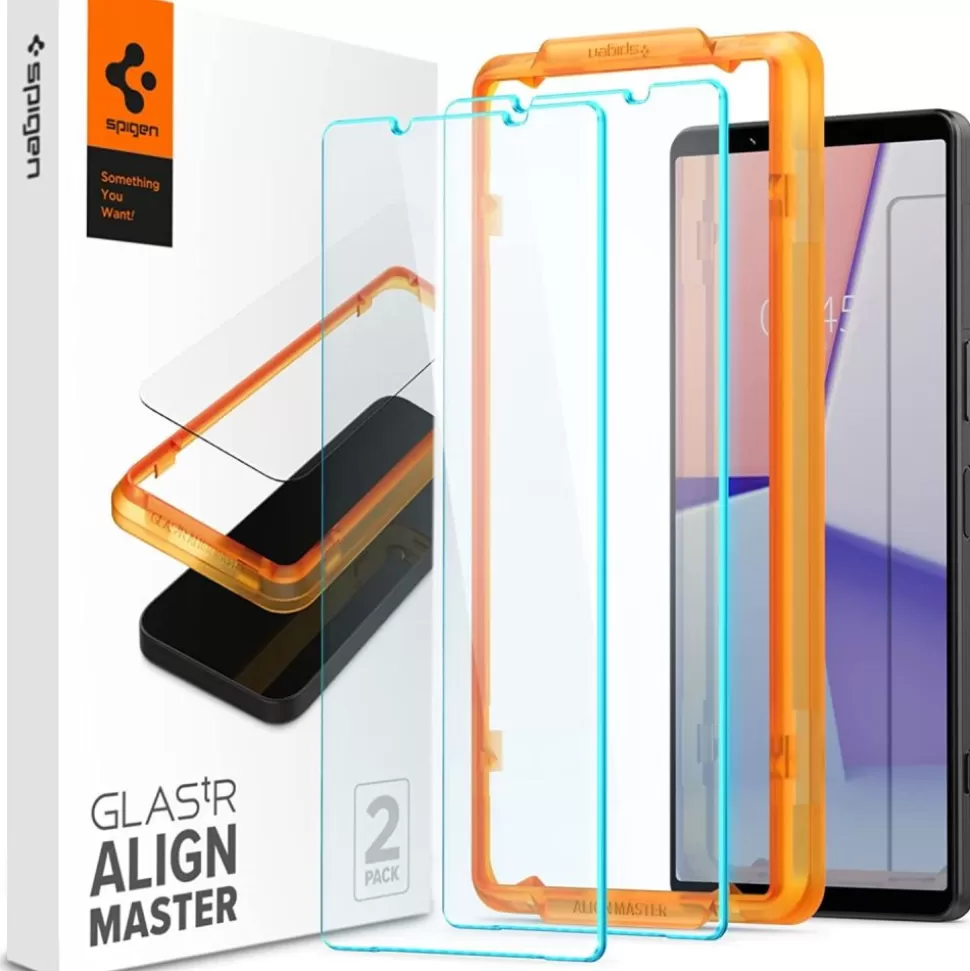 Spigen Xperia 1 V*Szkło Hartowane Alm Glas.tr Slim 2-pack Sony Xperia 1 V Clear