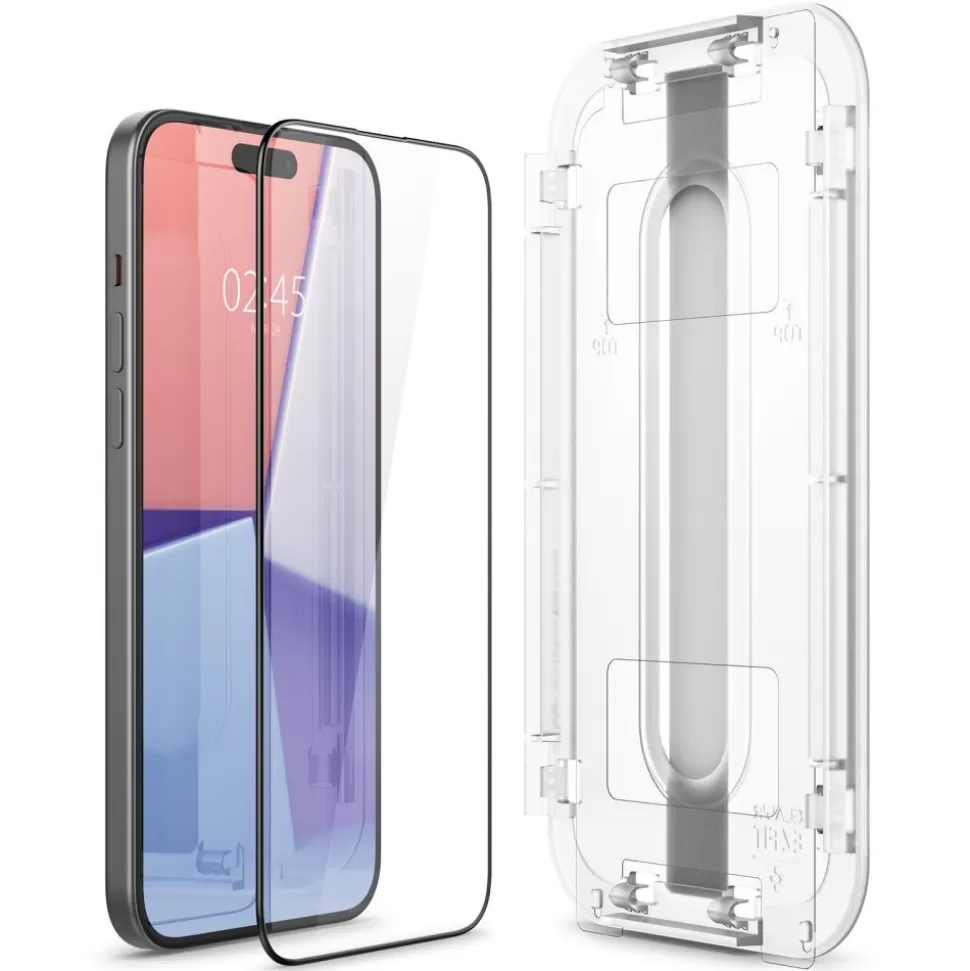 Spigen Iphone 15 Plus*Szkło Hartowane Glas.tr ”ez Fit” Fc iPhone 15 Plus Black