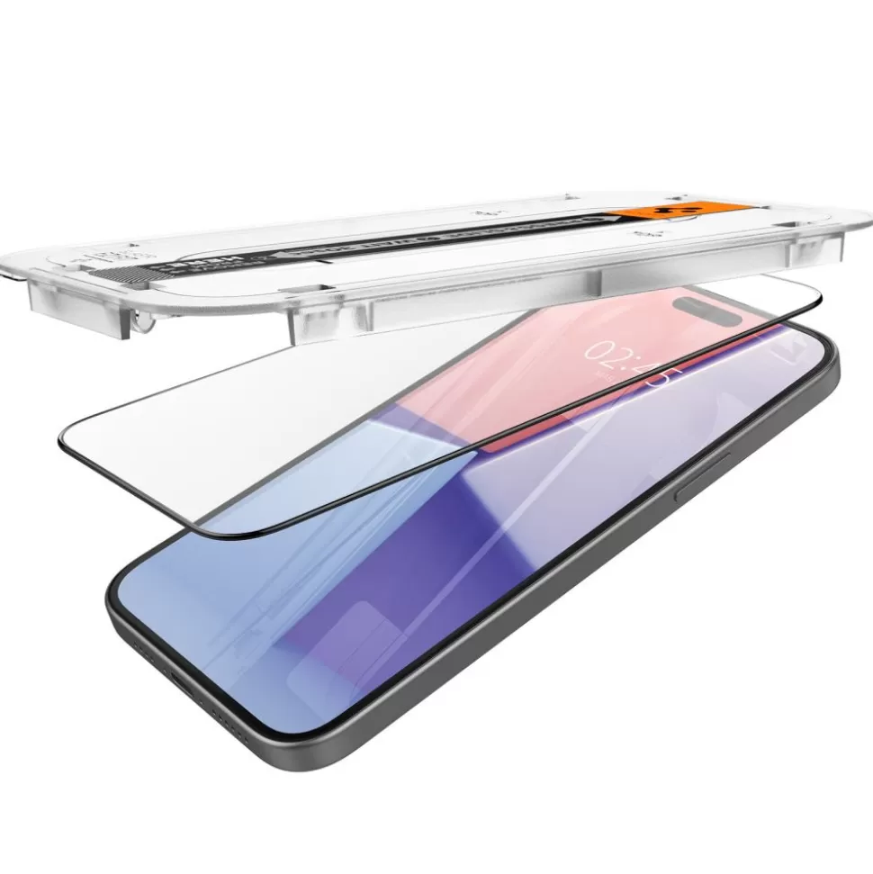 Spigen Iphone 15 Plus*Szkło Hartowane Glas.tr ”ez Fit” Fc iPhone 15 Plus Black