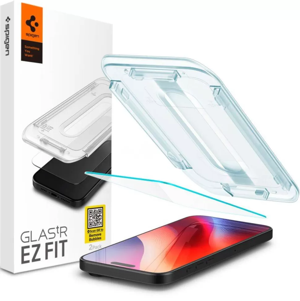 Spigen Iphone 16 Pro Max*SZKŁO HARTOWANE GLAS.TR ”EZ FIT” IPHONE 16 PRO MAX CLEAR