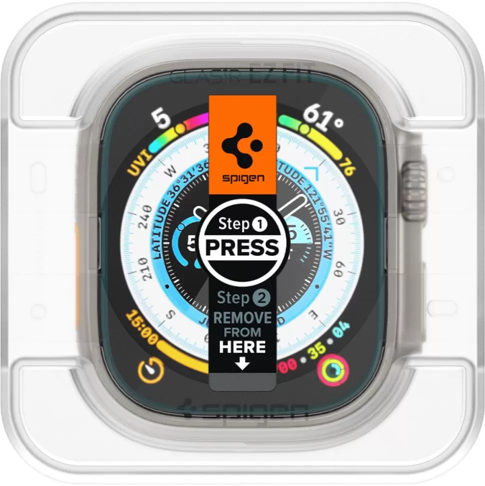 Spigen Apple Watch Ultra 49Mm | Apple Watch Ultra 2 49Mm*Szkło Hartowane Glas.tr ”ez Fit” 2-pack Apple Watch Ultra (49 Mm) Clear