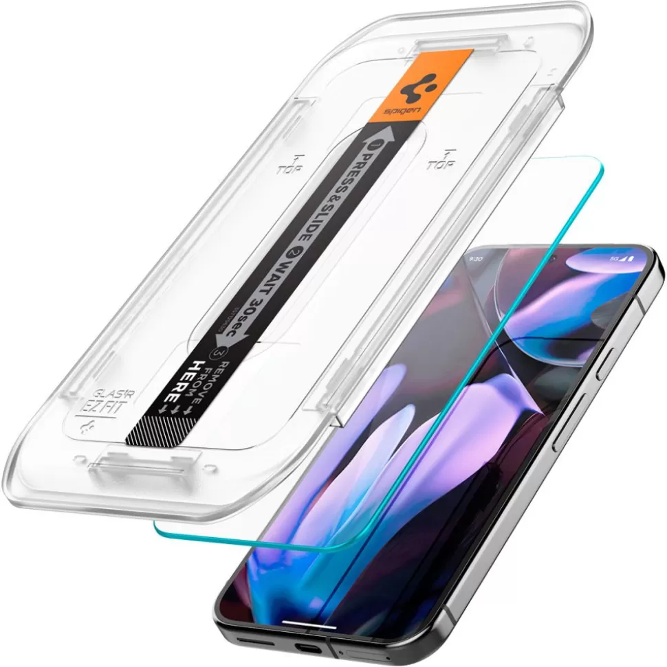 Spigen Pixel 9 | Pixel 9 Pro*SZKŁO HARTOWANE GLAS.TR ”EZ FIT” 2-PACK GOOGLE PIXEL 9 / 9 PRO CLEAR
