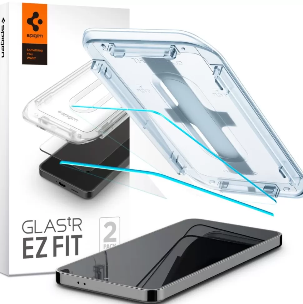 Spigen Galaxy S24*Szkło Hartowane Glas.tr ”ez Fit” 2-pack Samsung Galaxy S24 Clear