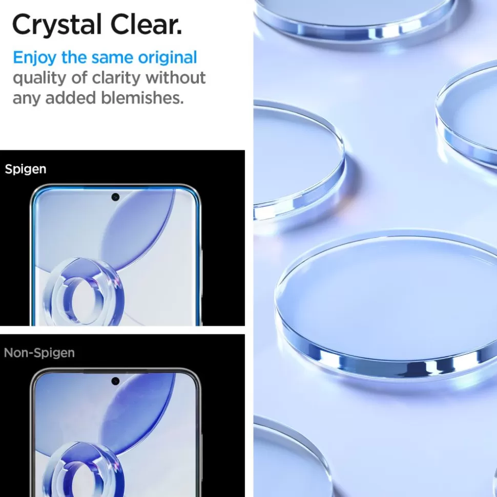Spigen Galaxy S24*Szkło Hartowane Glas.tr ”ez Fit” 2-pack Samsung Galaxy S24 Clear