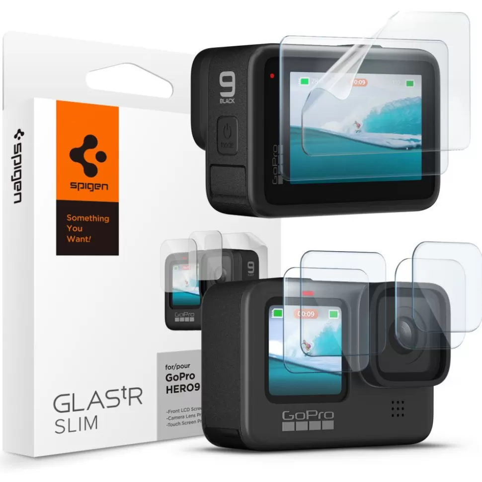 Spigen Inne*Szkło Hartowane Glas.tr Slim + Film 2-set Gopro Hero 9 / 10 / 11 / 12 Clear
