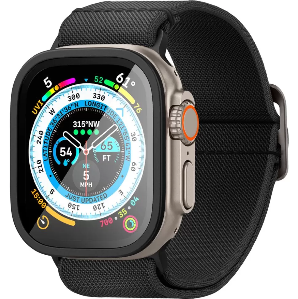 Spigen Apple Watch Ultra 49Mm | Apple Watch Ultra 2 49Mm*Szkło Hartowane Glas.tr Slim Pro Apple Watch Ultra (49 Mm) Black