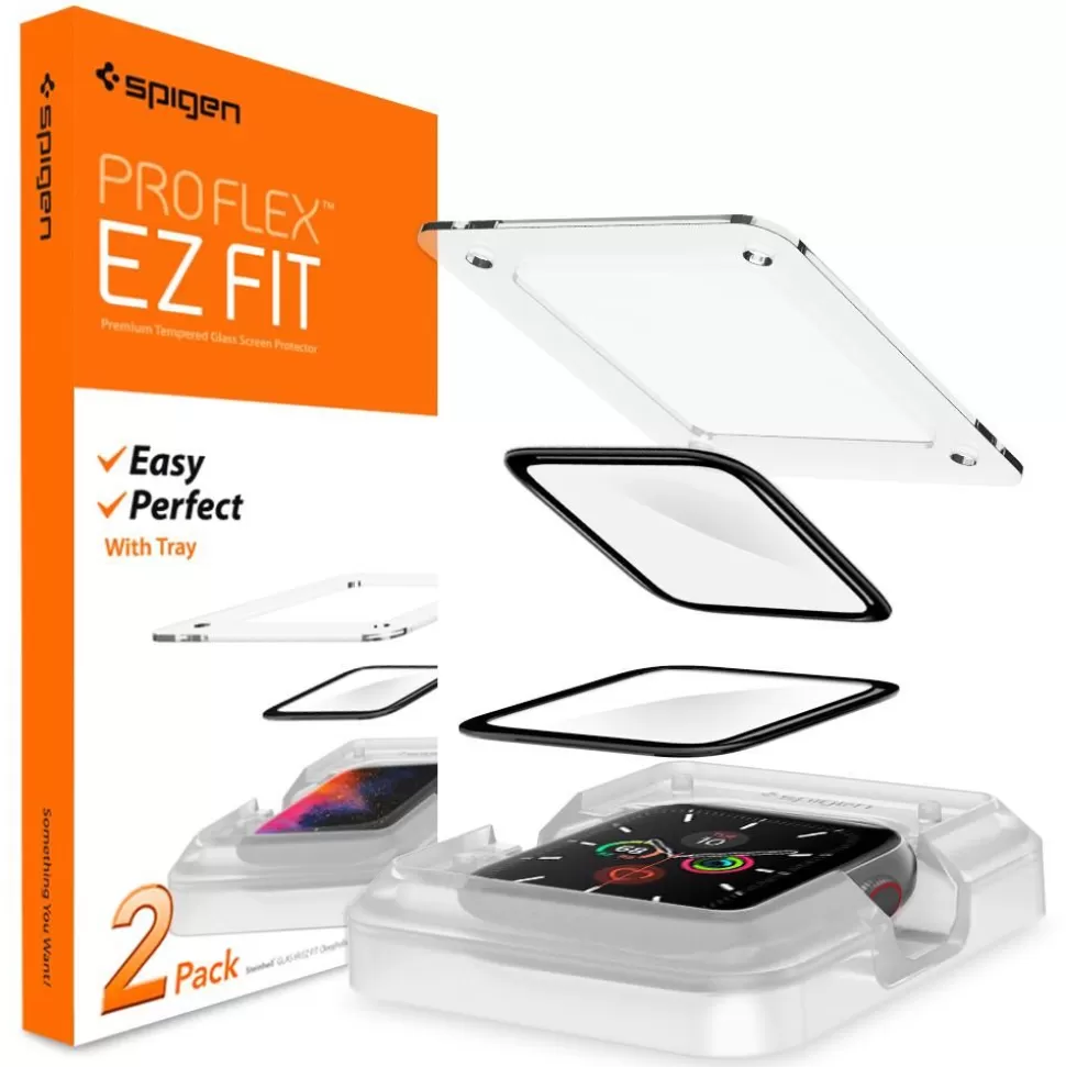 Spigen Apple Watch 4 40Mm | Apple Watch 5 40Mm*Szkło Hybrydowe Apple Watch 4 / 5 / 6 / SE 40 MM Proflex ”ez Fit”