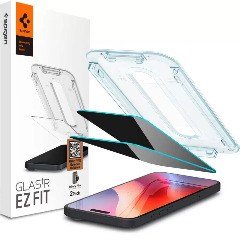 Spigen Iphone 16 Pro Max*SZKŁO PRYWATYZUJĄCE GLAS.TR ”EZ FIT” 2-PACK IPHONE 16 PRO MAX PRIVACY