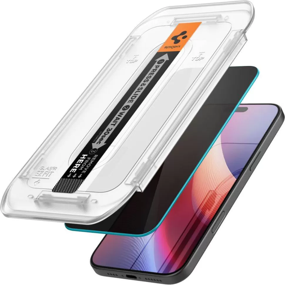 Spigen Iphone 16 Pro Max*SZKŁO PRYWATYZUJĄCE GLAS.TR ”EZ FIT” 2-PACK IPHONE 16 PRO MAX PRIVACY