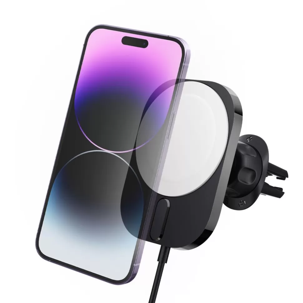 Spigen Iphone 12 Mini | Iphone 12*Uchwyt Itm12w Onetap Pro 3 Magnetic Magsafe Vent Car Mount Wireless Charger Black