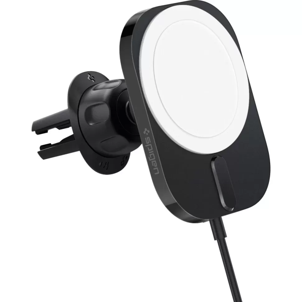 Spigen Iphone 12 Mini | Iphone 12*Uchwyt Itm12w Onetap Pro 3 Magnetic Magsafe Vent Car Mount Wireless Charger Black