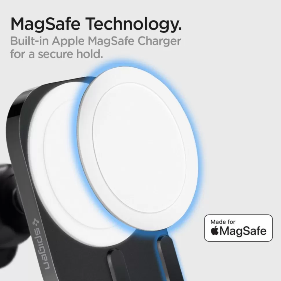 Spigen Iphone 12 Mini | Iphone 12*Uchwyt Itm12w Onetap Pro 3 Magnetic Magsafe Vent Car Mount Wireless Charger Black