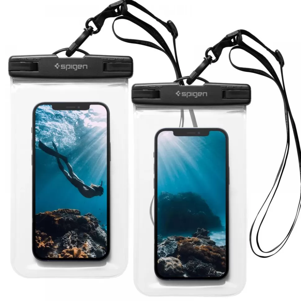 Spigen Inne*Wodoodporne Etui A601 Wodoszczelne na telefon 2-Pack Przezroczyste Przezroczysty